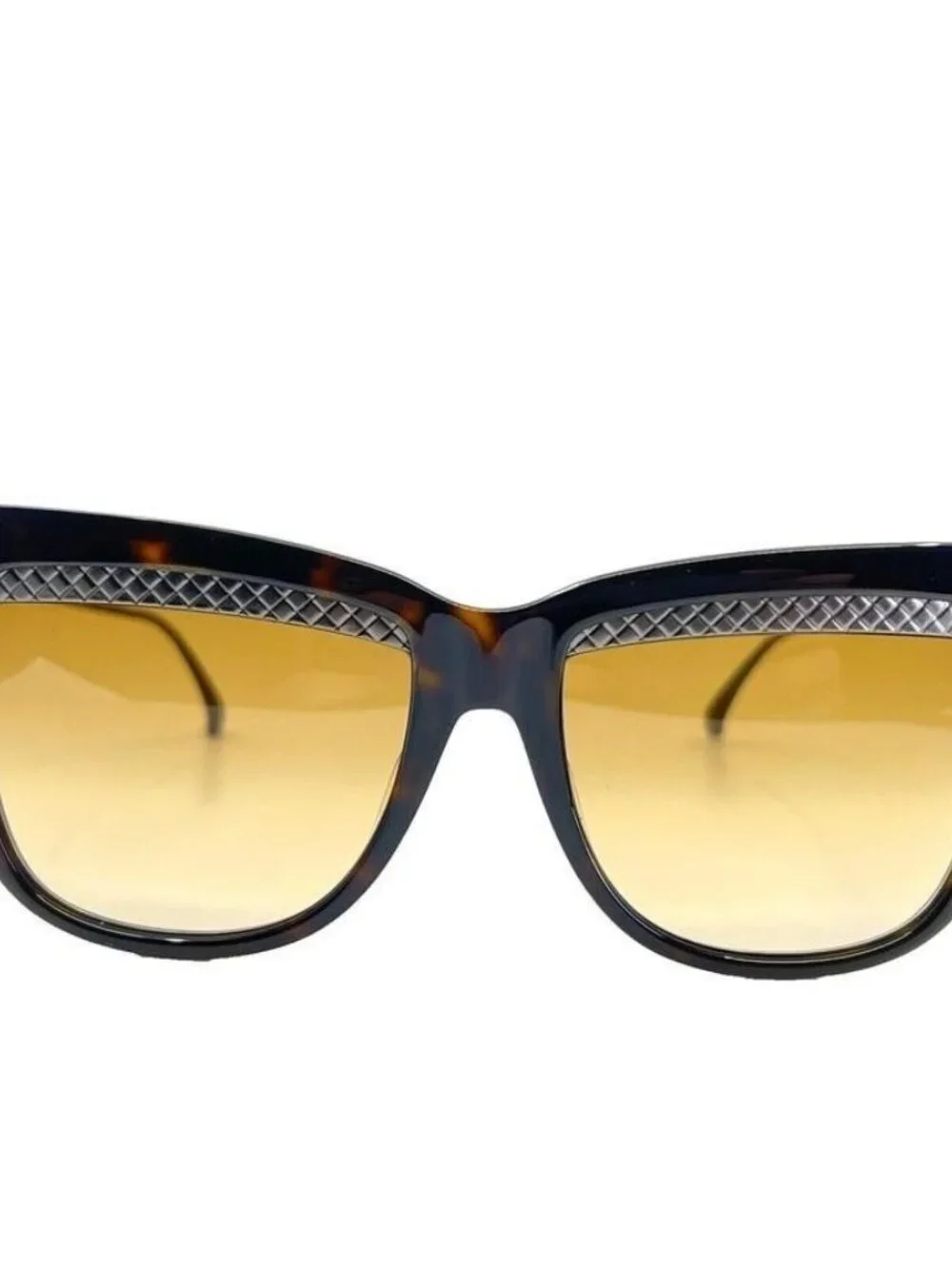 New Bottega Veneta Unisex Square/Rectangle Havana Havana Grey Fashion Designer E